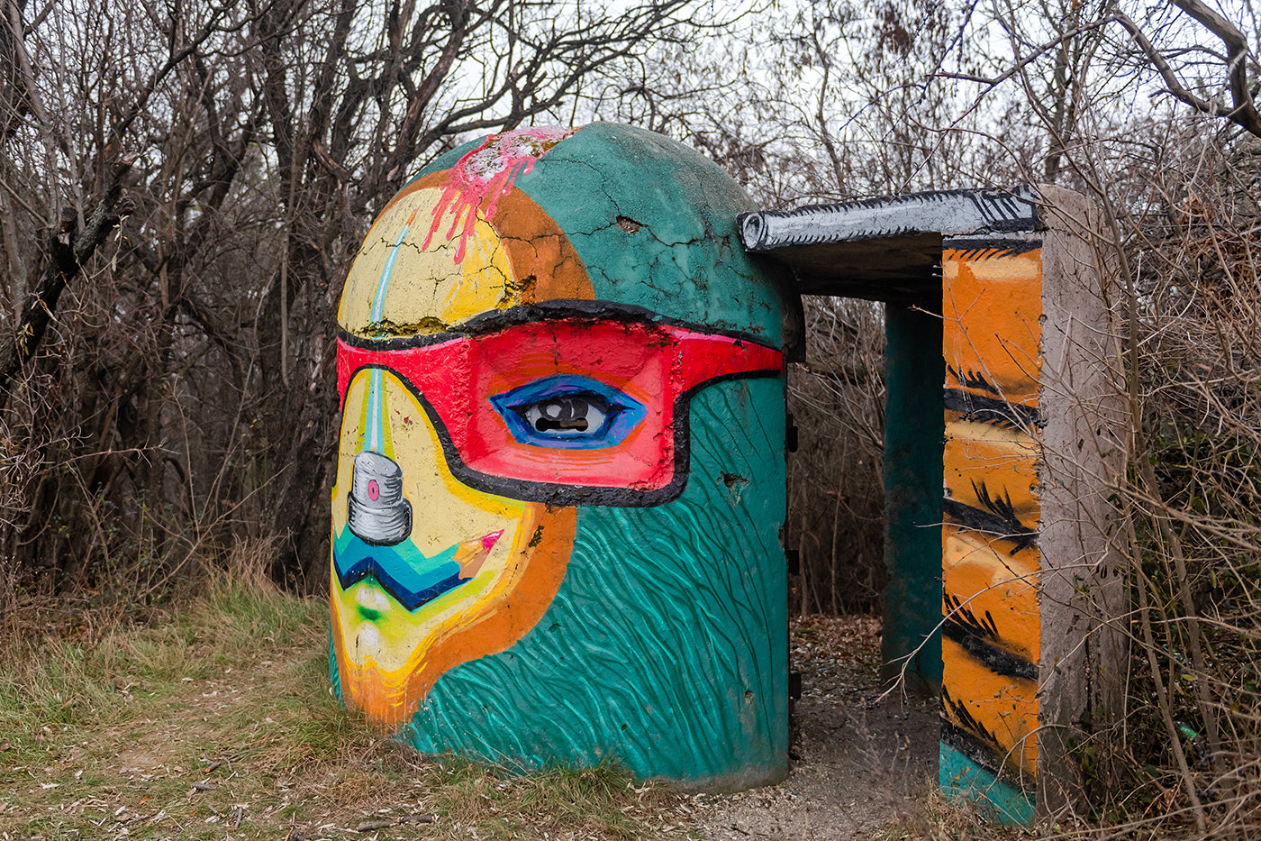 Street art bunker a Kőérberki útnál #5950