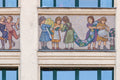 Madách Gimnázium homlokzatának mozaikképei #5961