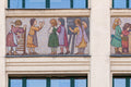 Madách Gimnázium homlokzatának mozaikképei #5963