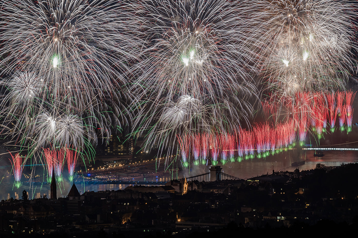 August 20th fireworks from the Árpád Lookout #5998