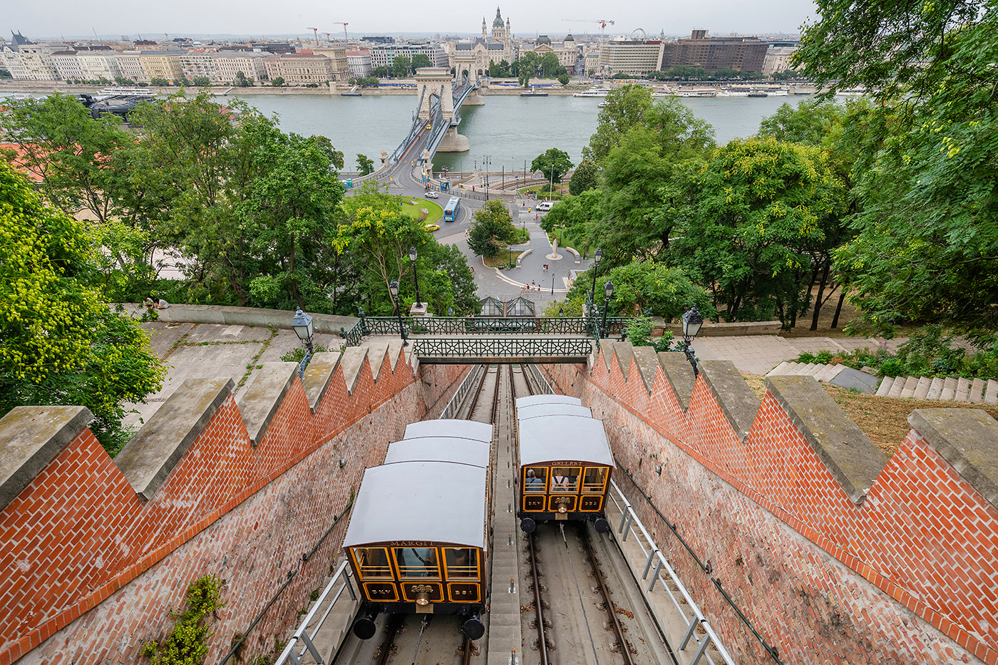 Buda Castle Funicular from the Castle #6015