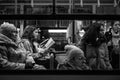Women on the bus at Keleti #6230
