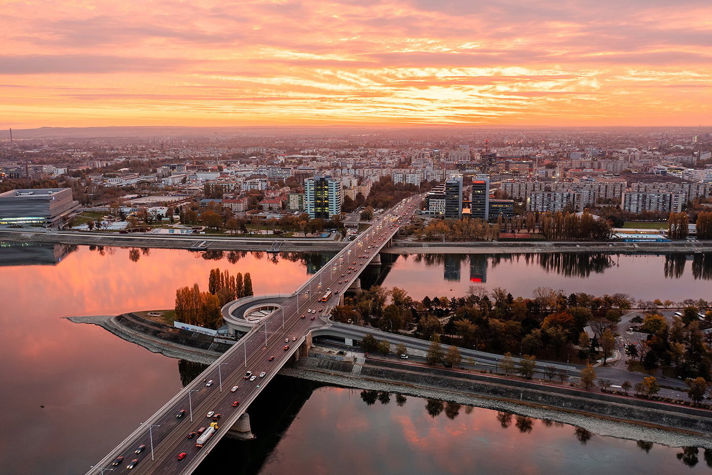 Árpád Bridge at sunrise #6288