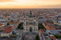 Basilica from a bird's eye view at sunrise #6321