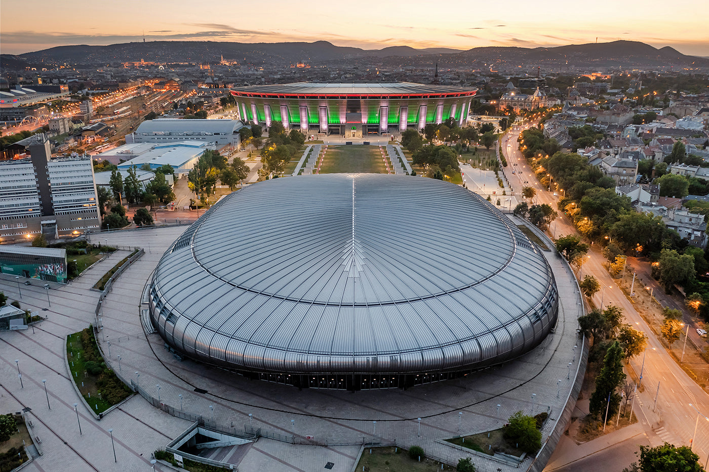 Papp László Sports Arena from above #6353