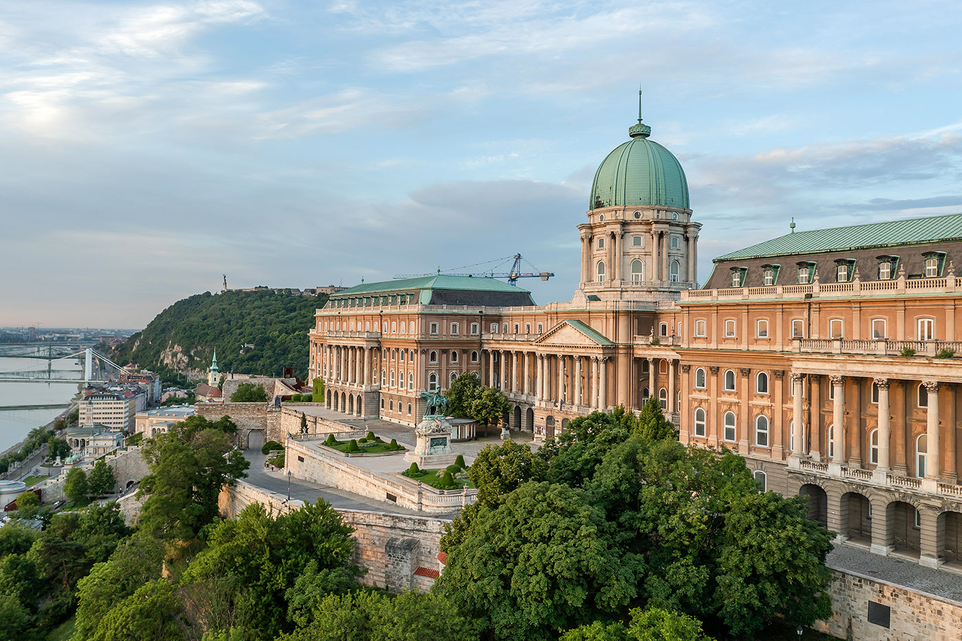 Buda Castle with drone #6355