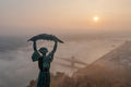 Statue of Liberty on a foggy morning #6366