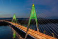 Christmas decoration lighting of Megyeri Bridge #6393