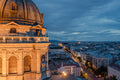Basilica with drone at blue hour #6399
