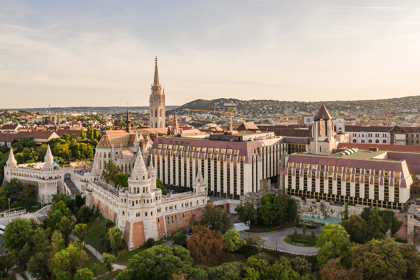 Matthias Church with drone #6400