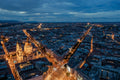 Basilica with drone at blue hour #6401