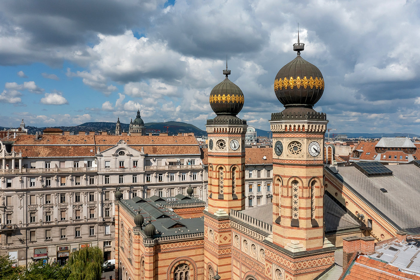 Dohány Street Synagogue with drone #6407