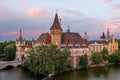 Vajdahunyad Castle at sunset #6454