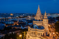 Fisherman's Bastion with drone at night #6455