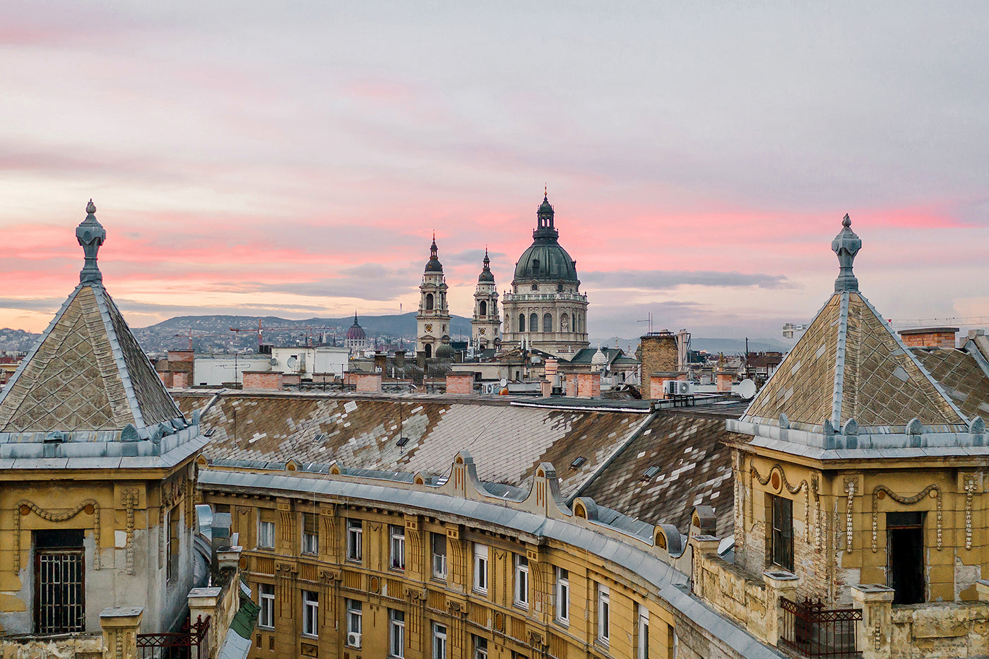 Basilica from Anker Square at sunset #6466