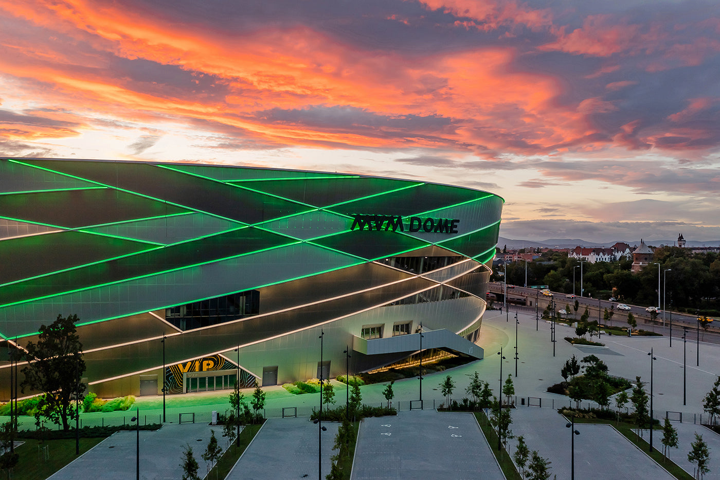 MVM Dome at sunset #6502