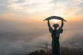 Statue of Liberty on a foggy morning #6505