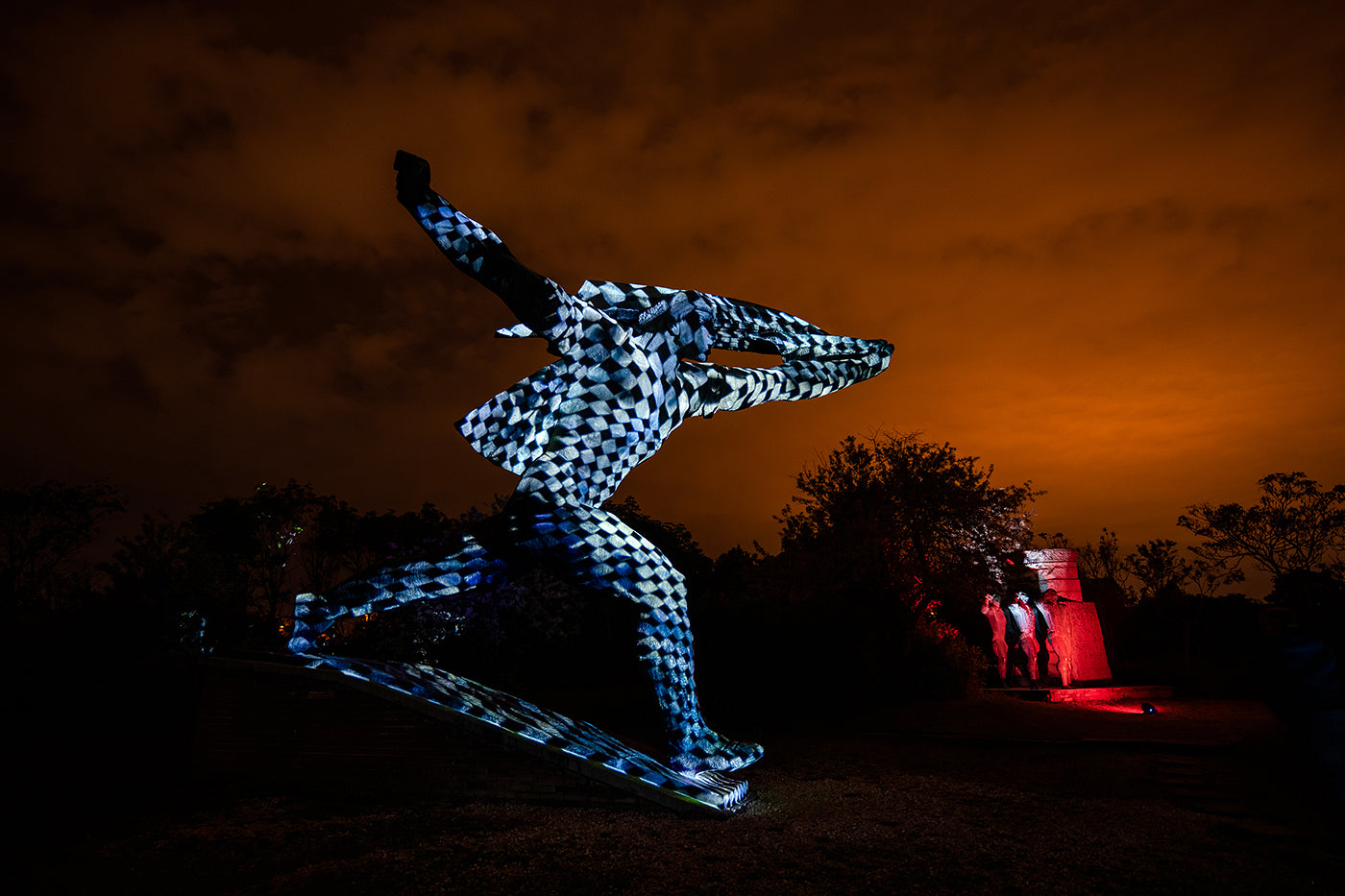 Light painting in Memento Park #6557