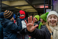 Children in snowfall on Szondi Street #6612