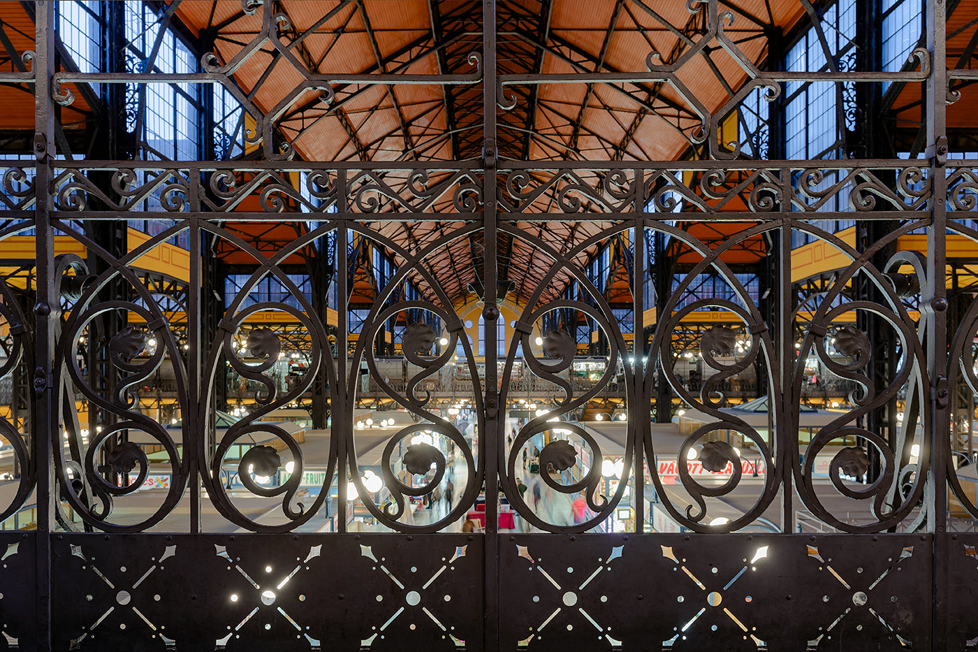 Wrought iron railing of the Central Market Hall #6693