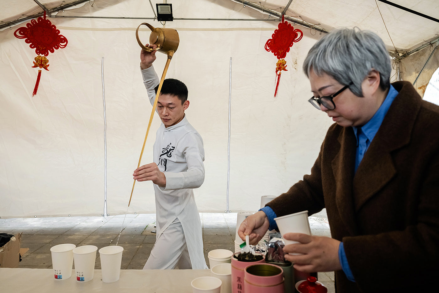 Tea pouring at the Chinese New Year Festival #6787
