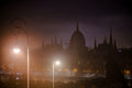 Parliament on a foggy winter evening #6837