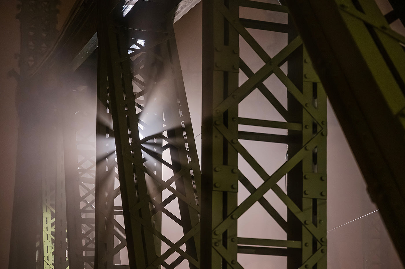 Liberty Bridge on a foggy winter evening #6843