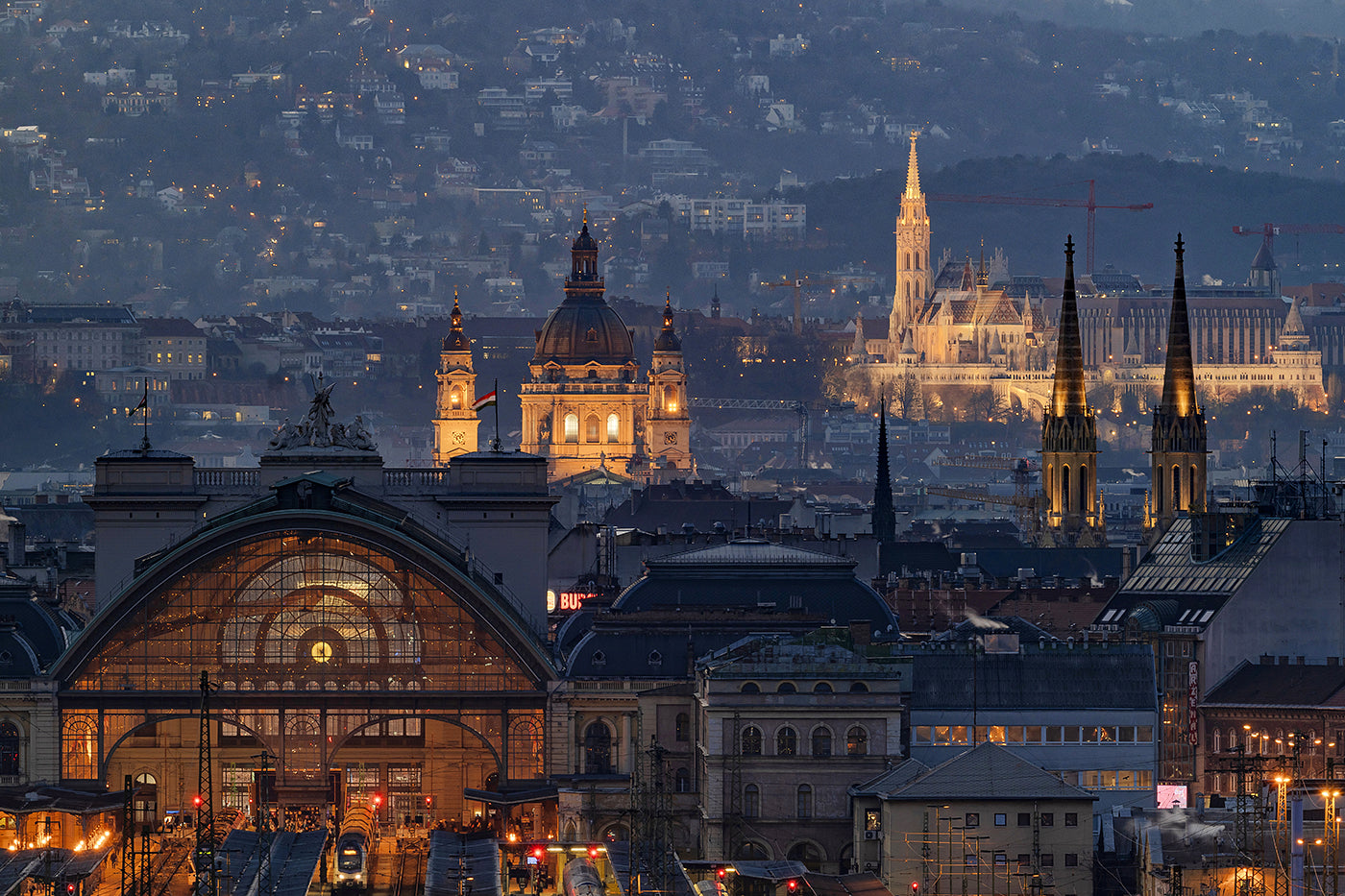 Budapest skyline from the Stadiums #7147