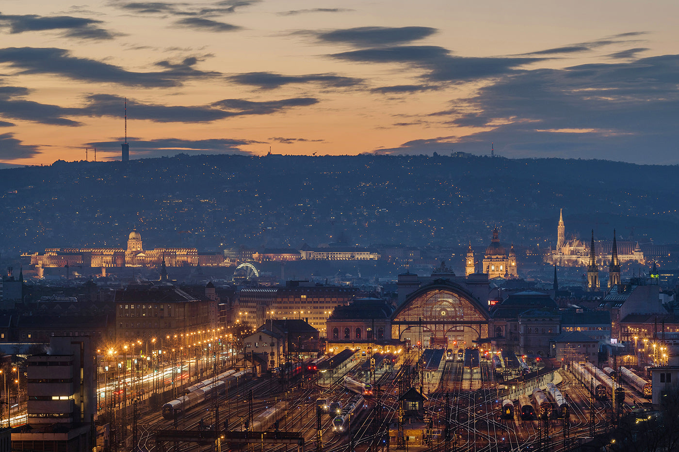 Budapest skyline from the Stadiums #7151