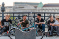 Young people on Fővám Square #7199