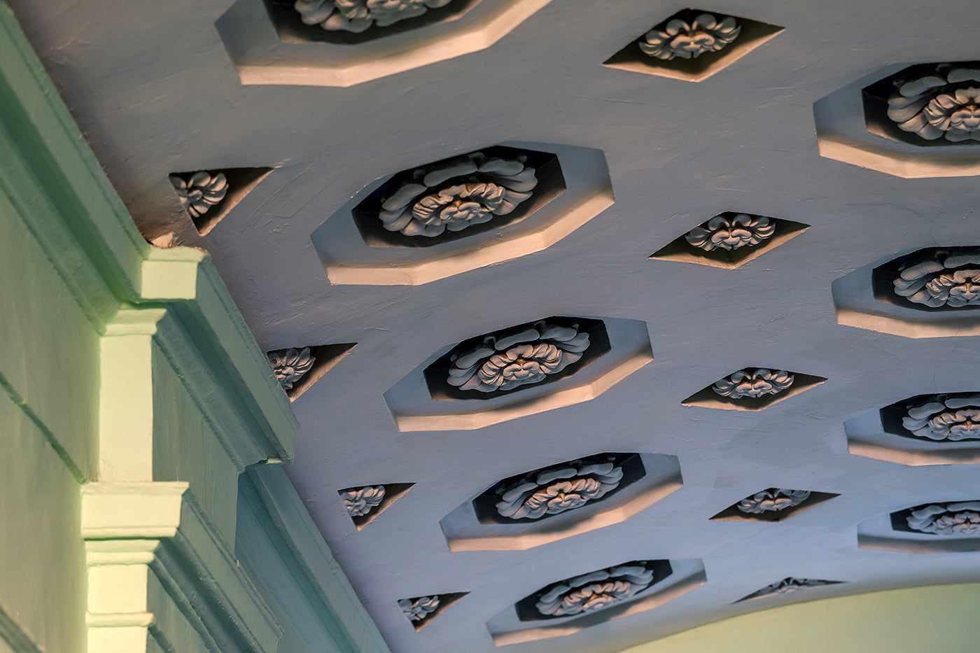 Ceiling of the 3rd staircase of Apáczai Csere János Street #7384