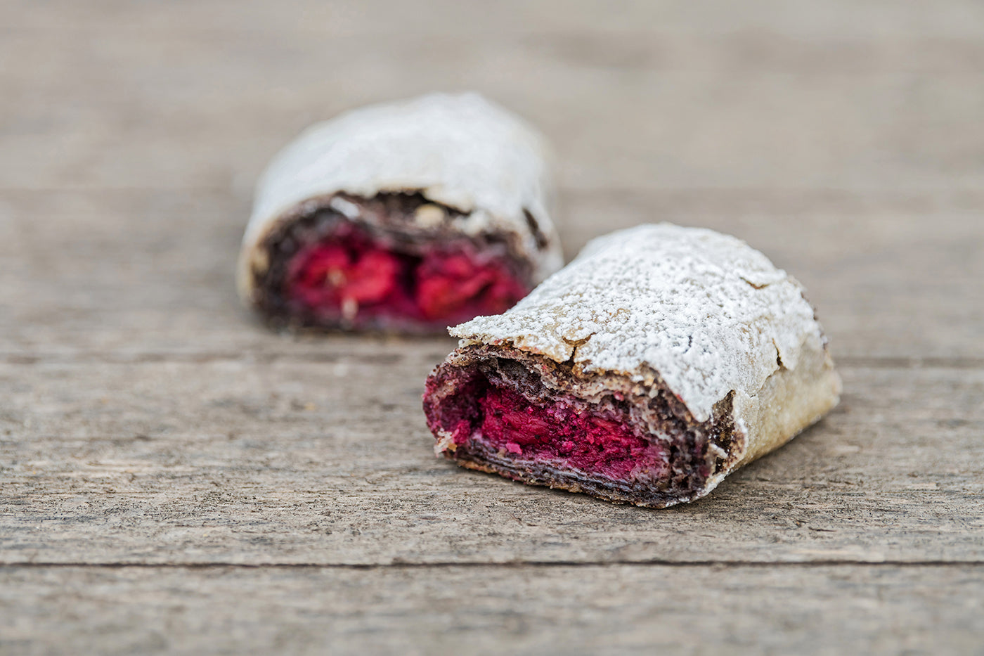 Cherry and poppy seed strudel #7660