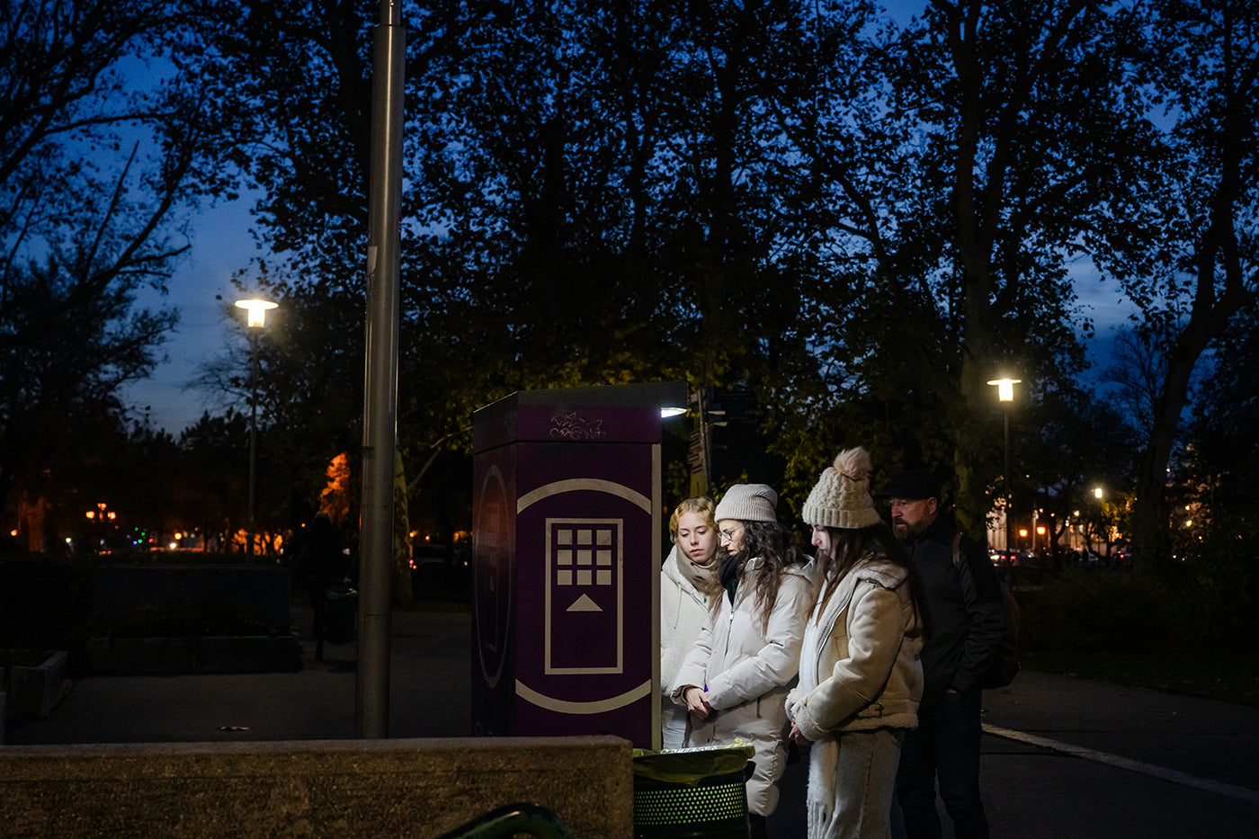 Tourists in the City Park #7701