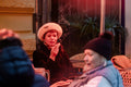 Woman smoking a cigarette on Zrínyi Street #7726