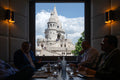 The Fisherman's Bastion from the window of the Láng restaurant #7766