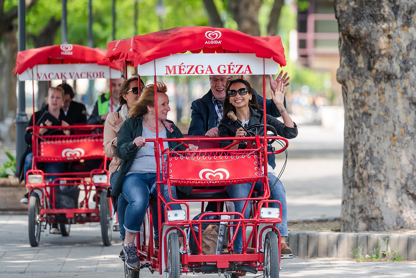 Bike carriages in the city center #7772