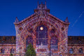 Light painting on the Central Market Hall building #8052
