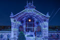 Light painting on the Central Market Hall building #8053