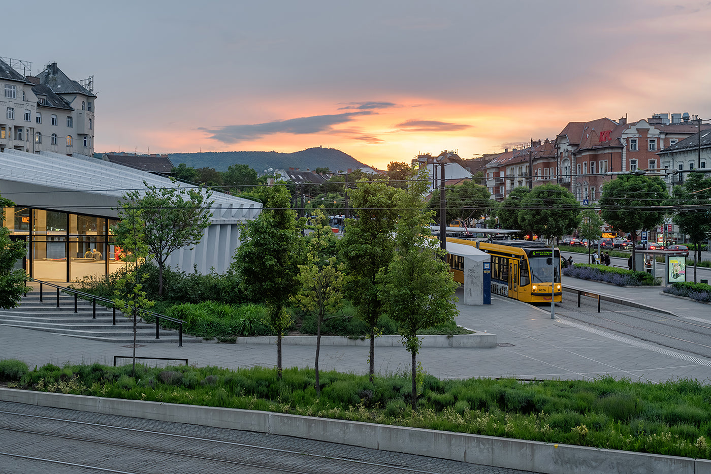 Széll Kálmán Square at sunset #8124