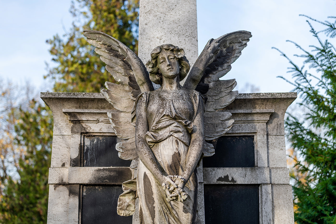 Statue in the Fiumei Street Cemetery #8470