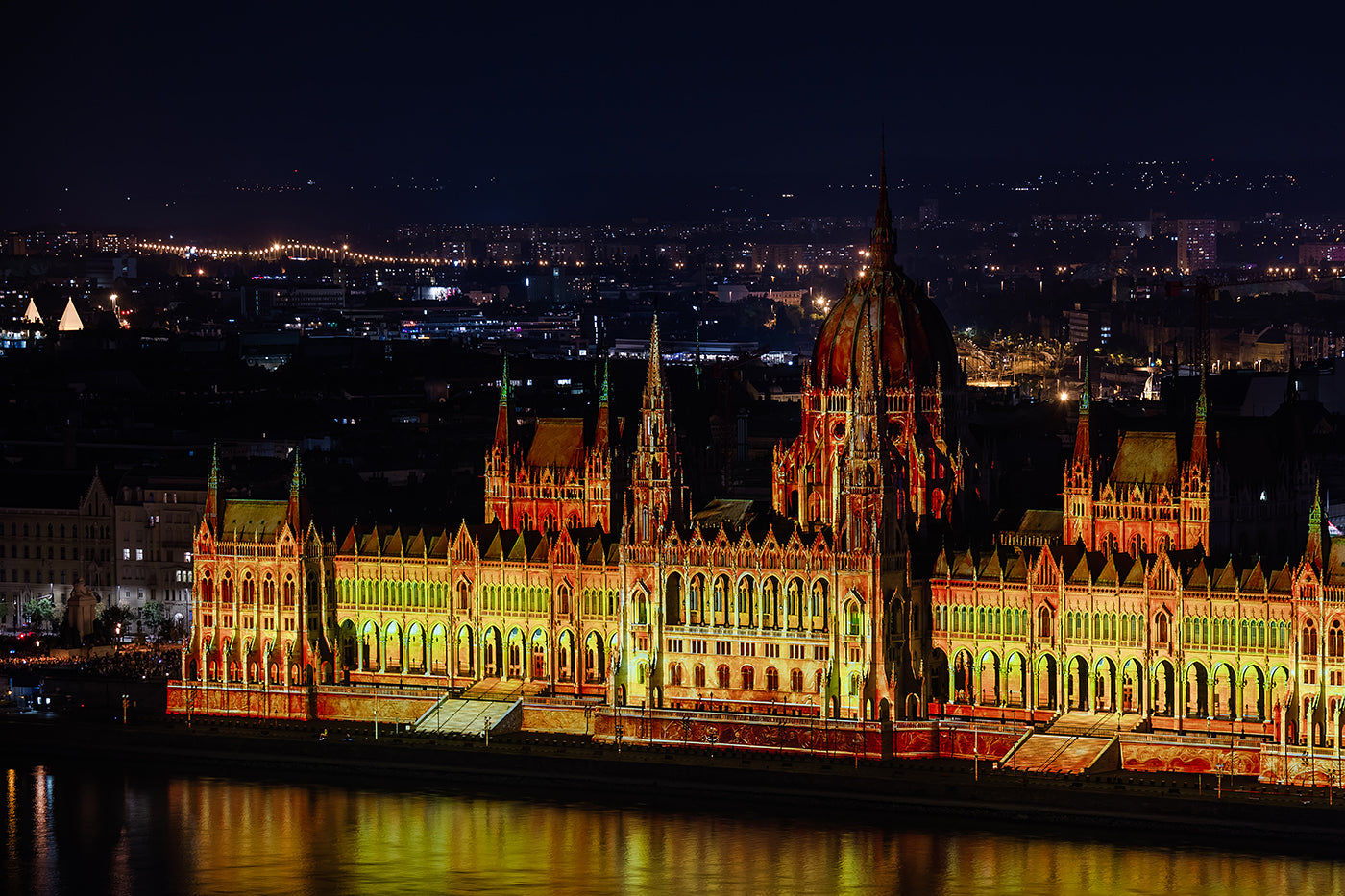 Augusztus 20-i tűzijáték a Hilton Budapest teraszáról #8526