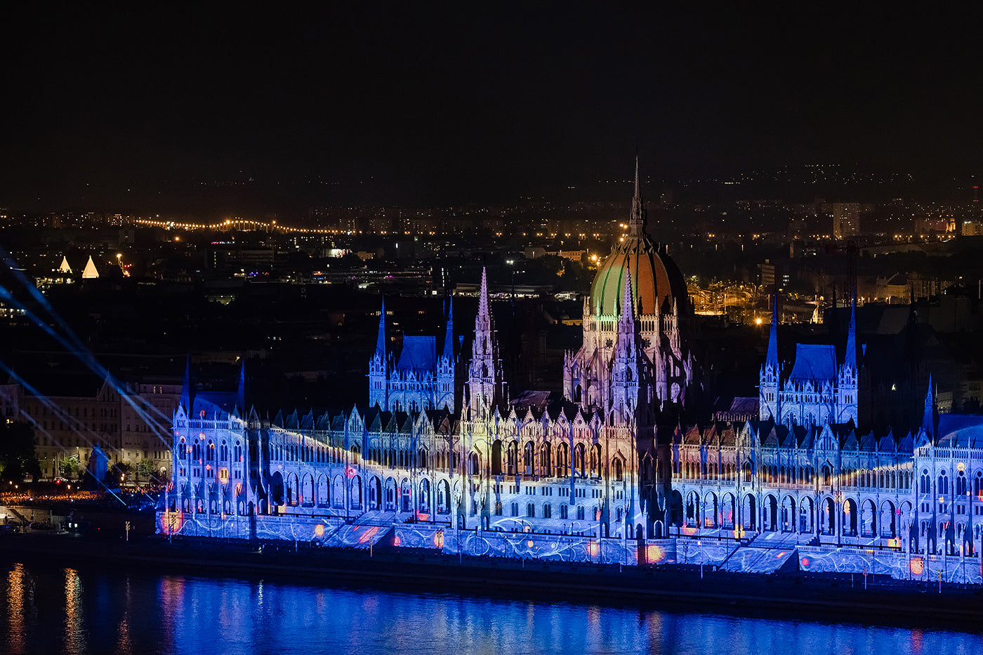 Augusztus 20-i tűzijáték a Hilton Budapest teraszáról #8531