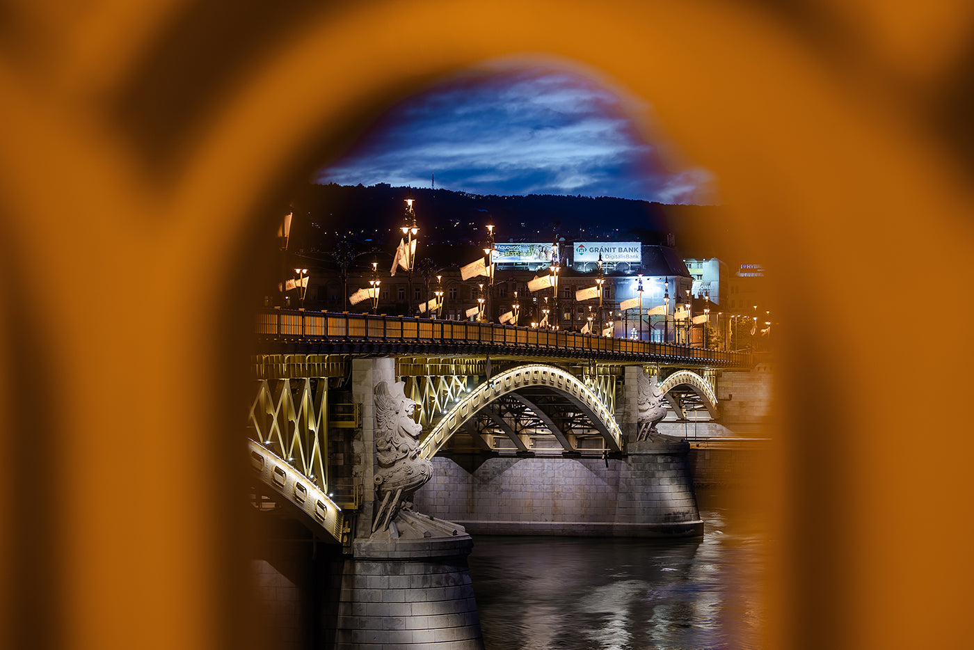 Margaret Bridge at blue hour #8774