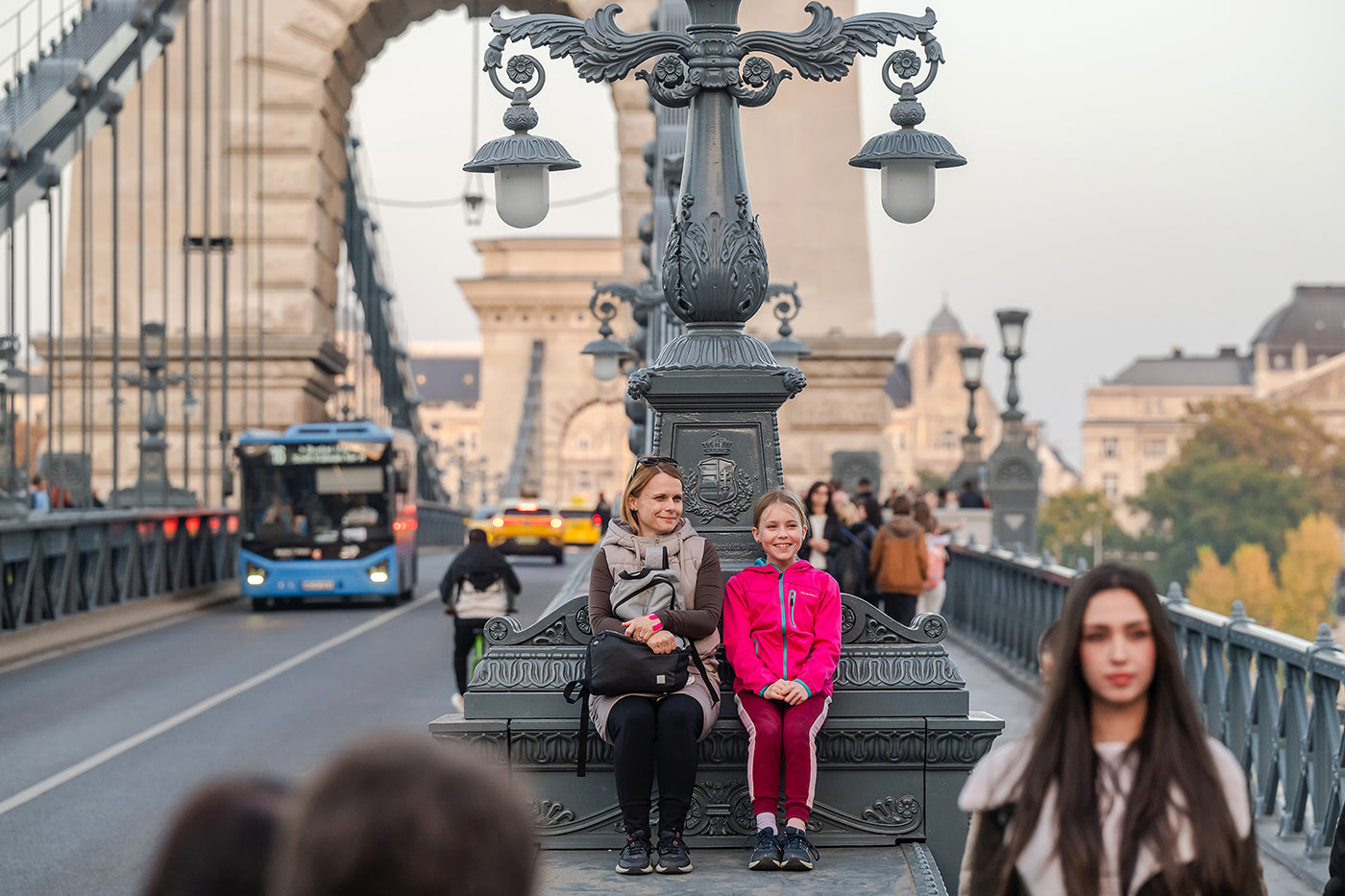 Tourists on the Chain Bridge #8885