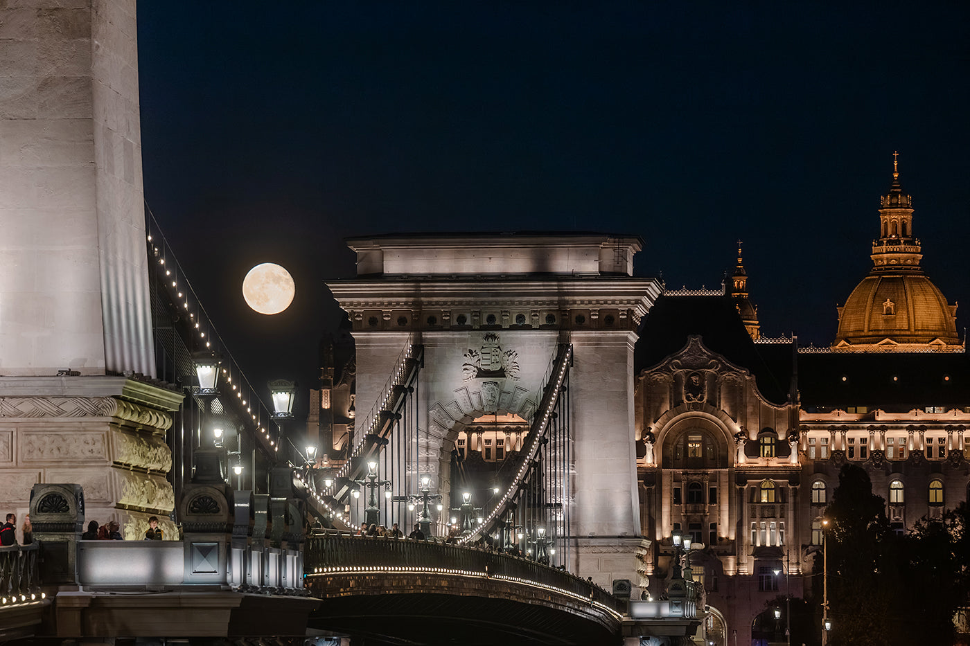 Full Moon at the Chain Bridge #8887