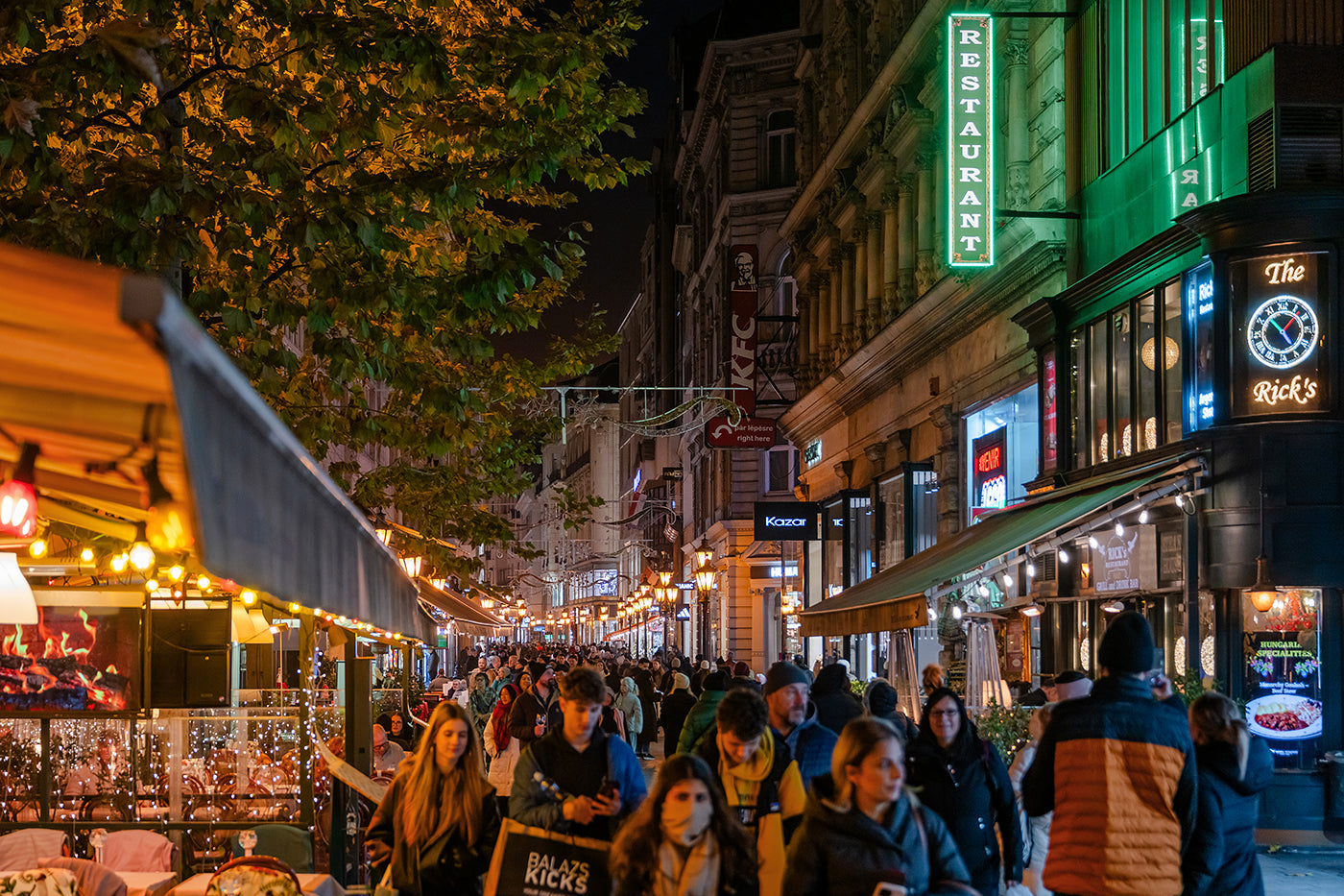 Vaci Street at night #9053