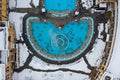 Széchenyi Bath from above in winter #9260