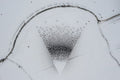 '56 Memorial from above in winter #9265