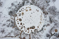 Hungarian House of Music from above in winter #9267