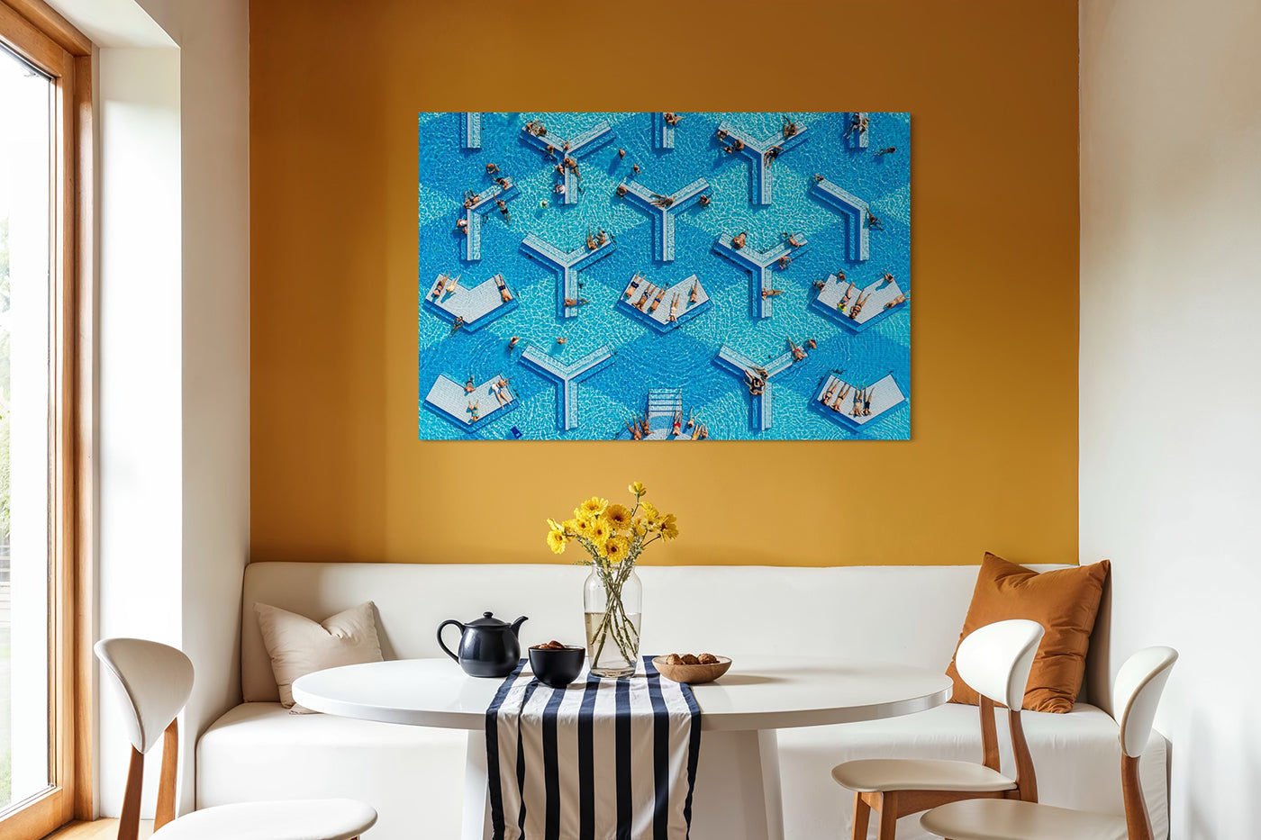 Budapest – Palatinus Strand Baths from above | Fine Art Giclée Photo Print and Wall Art